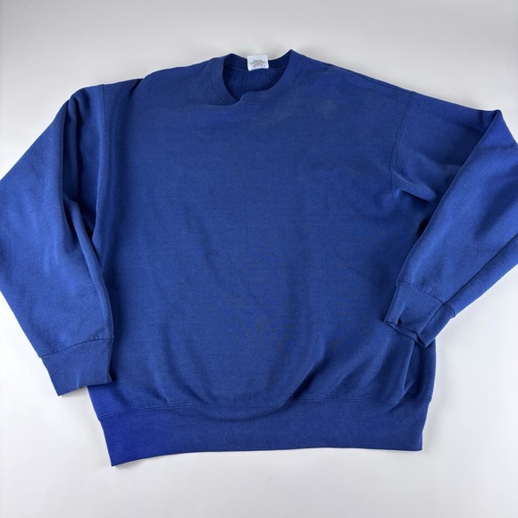Fruit of the Loom Other - Vintage Fruit Of The Loom Sweatshirt Mens XL Blue Fleece Crewneck USA 90s